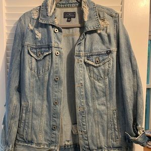 Lucky Brand Distressed Jean Jacket Size M